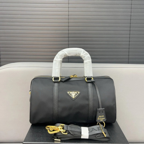 Prada普拉達包包 降落傘尼龍布手提袋 枕頭包 女生包包 單肩包 側背包 斜背包 休閒包 通勤包 百搭時尚女包 波士頓