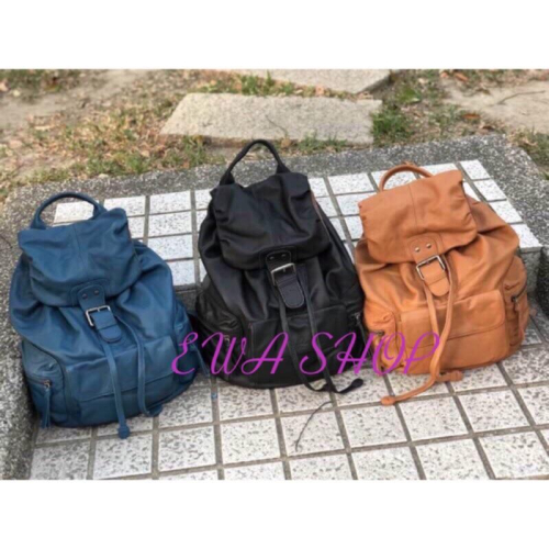 韓國??空運～?ensoen 超質感牛皮三口袋後背包（❣️限量）～牛皮後背包～旅行後背包～