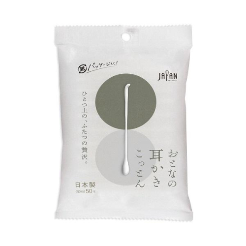 日本平和 兩用耳掏棉花棒 棉花棒 50入 掏耳