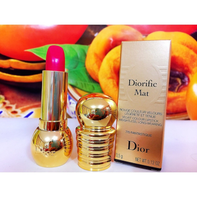 ☆春盛實業☆DIOR 迪奧 迪奧金燦粉霧絲絨唇膏 色號: 770 FANTASTIQUE (百貨公司專櫃正貨盒裝)全新盒