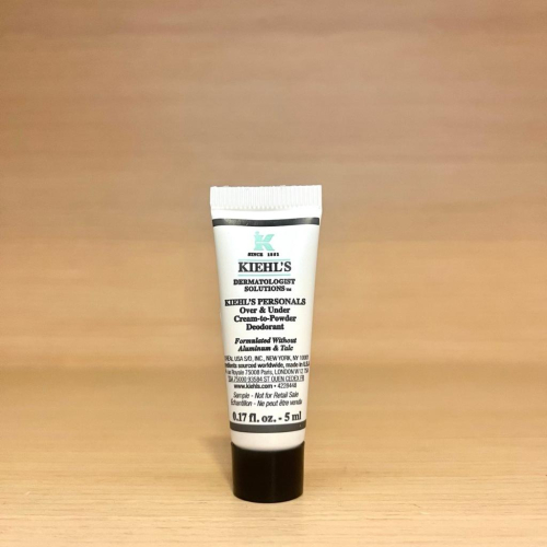 栗子美妝?｜Kiehl＇s 契爾氏 96小時長效清爽抗異味亮白體香劑 5ml 豪華試用品 小樣 專櫃中文標 旅行裝