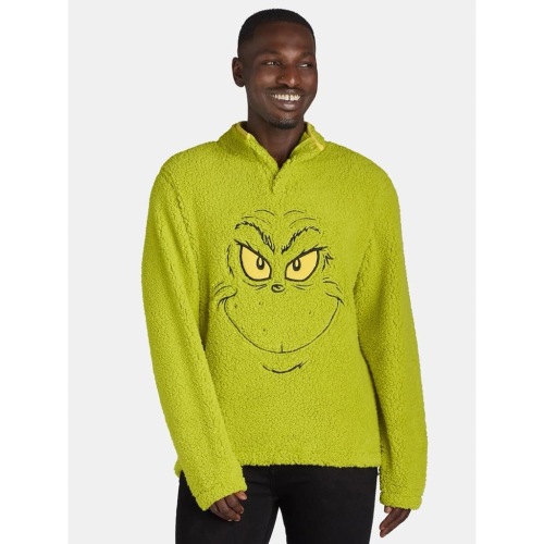全新Dr. Seuss Grinch鬼精靈刷毛毛衣 SZ L