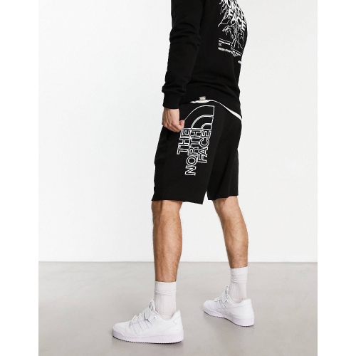 /零碼M/ The North Face 男生黑色棉短褲