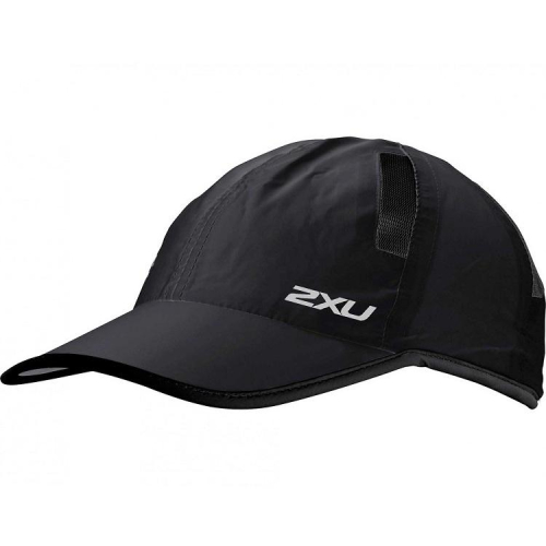 2XU Running Cap 運動輕量慢跑帽 (黑底黑邊) 小帽 帽子