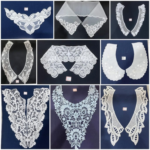 多款精緻刺繡蕾絲領片 領花 花領 領子 DIY 洋裁 手作 成衣 製衣 訂製女裝