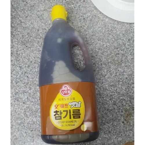 大容量1800ml 韓國??Ottogi 不倒翁 100% 純芝麻油 傳統芝麻油1.8L 韓國芝麻油 麻油 純麻油 香油