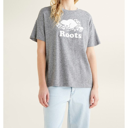 RS代購 Roots全新正品優惠 Roots女裝-絕對經典系列 海狸LOGO厚磅寬版短袖T恤 滿額贈品牌購物袋