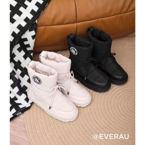 【底價清倉】澳洲 EVERAU 冬季防水雪靴羊毛內裡羽絨布大棉鞋時尚