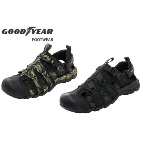 GOODYEAR 現貨+預購✨固特異 男士護趾織帶磁扣運動涼鞋 透氣防滑 溯溪鞋 水陸鞋