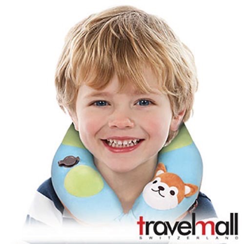 Travelmall 動物系列專利3D按壓式充氣枕-柴犬版(袋裝版)