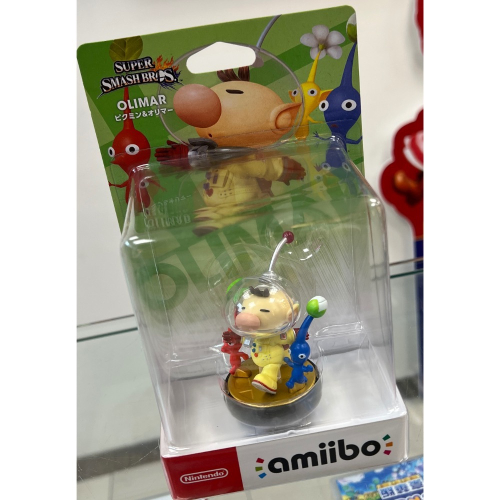 (不含遊戲）任天堂 AMIIBO SWITCH 任天堂明星大亂鬥 皮克敏 歐利瑪 PIKMIN OLIMAR 全新品［士