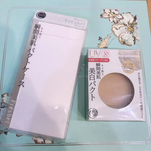 ［全新 現貨］佳麗寶Kanebo瞬間美肌粉餅UV PA++日本製+ SPF30 OC-D1 粉餅盤Freshel粉霜