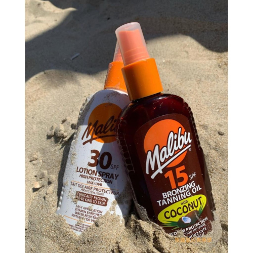 100ml/200ml『英國平價 助曬油』?? Malibu 馬里布 SPF0/SPF6/SPF15 曬黑油 防曬油
