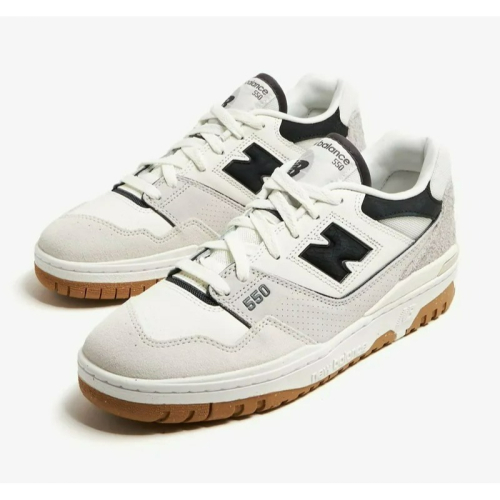 【大力好物】NEW BALANCE 550 白灰黑 焦糖底 復古 皮革 穿搭 休閒鞋 BBW550TA