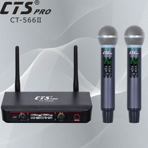 朗的音響^(CT-566II) UHF 雙手握無線麥克風.小巧主機 老師上課.會議用 特價$2980