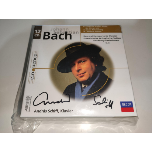 好音悅 Andras Schiff 席夫 簽名 Bach 巴赫 巴哈 獨奏鍵盤作品集 12CD DECCA