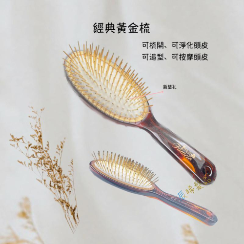 ✝️辰晞髮品✝️ 黃金梳 大 健康梳 氣墊按摩梳