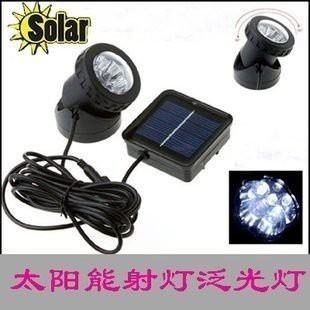 ☆四月科技能源☆光控太陽能燈 潛水投射燈 水底燈 6LED 水陸兩用 白光/暖光 A0145-1{03-3}