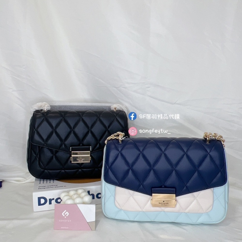 美國代購??台灣現貨 kate spade 小香風 兩用鏈包 肩背包 斜背包