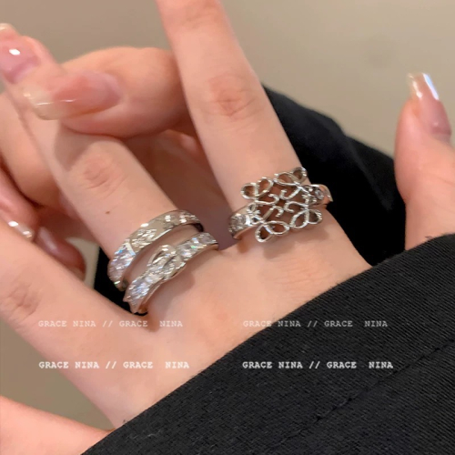 vivienne westwood戒指 薇薇安土星皮帶扣戒指 雙層戒指 百搭印花戒指 男女同款 ✔️商品下標約7-25