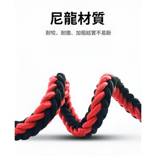 MOJI文印優品[台灣現貨~免等]超粗耐拉 八股尼龍編織 遛狗牽繩 狗狗牽繩 寵物牽繩