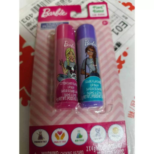 Barbie】護唇膏2入組*4g(限量版