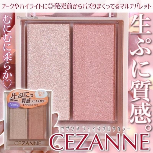 【在台現貨，當天寄出】?莉莉好物?CEZANNE 塞尚 高光2用 雙色打亮修容眼影盤 打亮 高光 LDK