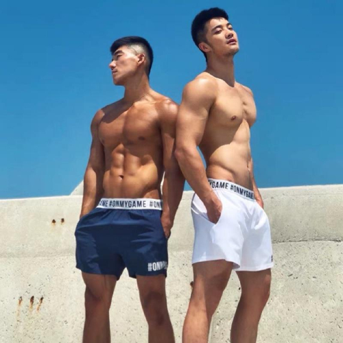 ?omg潮流品牌?夏季薄寬鬆防走光彈力速乾運動短褲 男士跑步訓練健身短褲 三分褲 運動褲 內搭褲 底褲 籃球慢跑褲