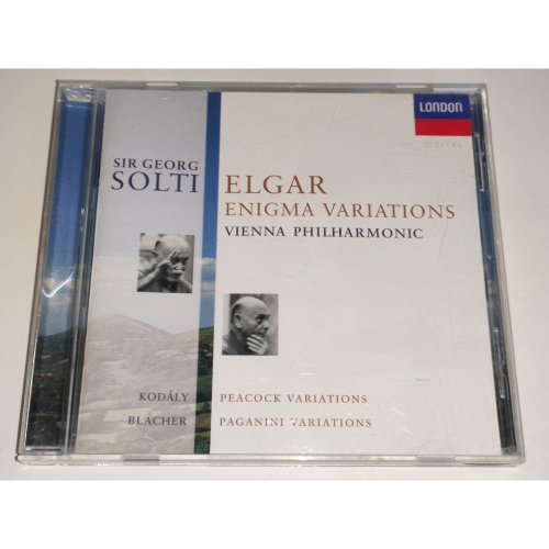 文本齋 Solti 蕭提 Elgar 艾爾加 謎語變奏曲 高大宜 孔雀變奏曲 貝徹 帕格尼尼變奏曲 維也納愛樂 DECC
