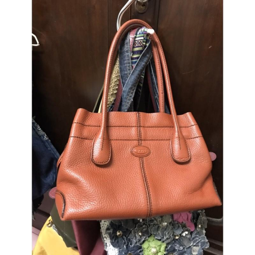 Tods 二手 咖啡紅 手提肩背包