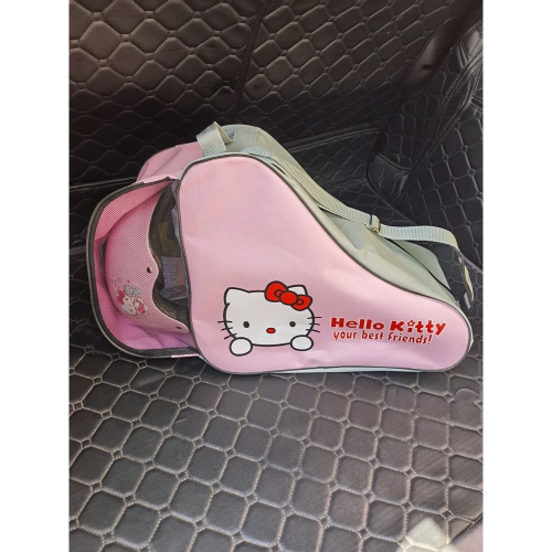 正品 kitty溜冰鞋包 收納包 單肩包 加厚