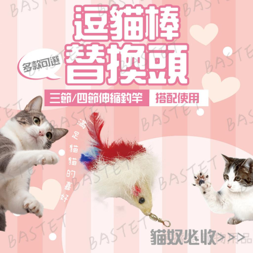『老鼠頭替換頭賣場』逗得你不要不要的三節伸縮逗貓棒！逗貓棒替換頭 三節伸縮逗貓棒 貓玩具 寵物玩具 伸縮逗貓棒 寵物用品