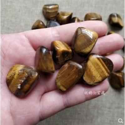 天然黃虎眼石碎石