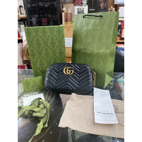 GUCCI 古馳 GG Marmont 中號 小號 相機包 斜背包 肩背包 447632 18*12*6 實品拍照