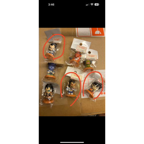 3隻 mini big head 七龍珠
