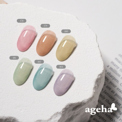 現貨供應? ageha gel 日本凝膠 171-183 罐裝凝膠 寶寶色 粉彩色 彩色凝膠 美甲 粉嫩色 天空藍