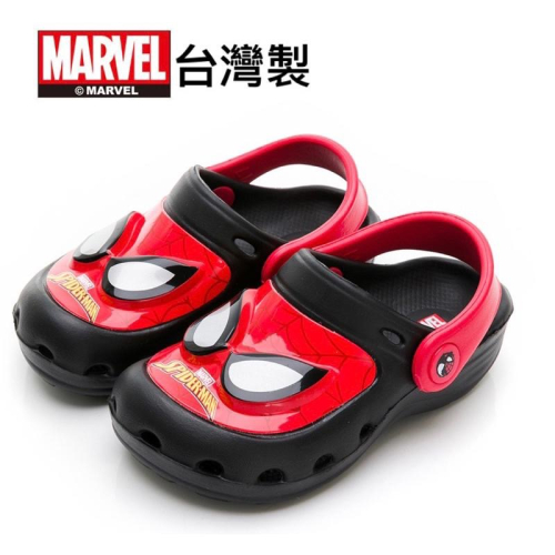 台灣製 現貨+預購?蜘蛛人Spiderman電燈布希鞋 輕量 防水 晴雨兩穿 護趾 速乾 運 園丁鞋 水陸兩用 沙灘