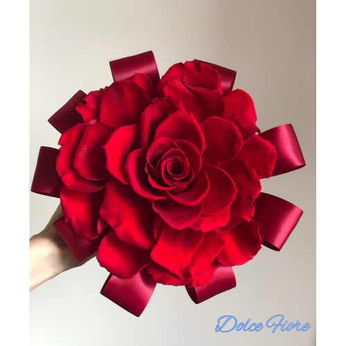永生拼接紅色玫瑰花