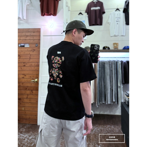 『新品上市』重磅RS變形蟲小熊短T(NOF2405S5011)-黑