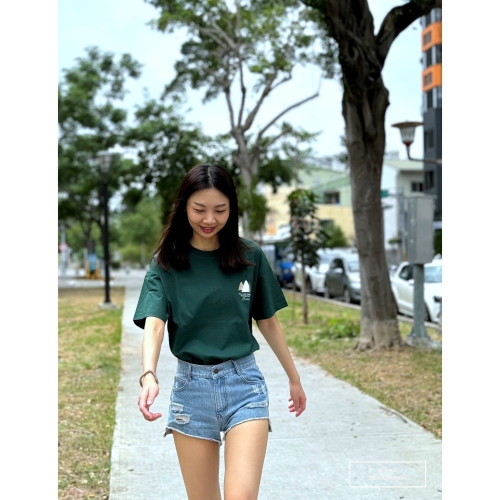 『新品上市』重磅Moreids刺繡小山短T(NOF2405S5003)-綠