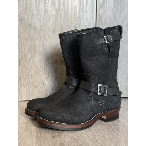 Yuan`s 『 品味生活』~ Quanshoemaker 固特異 黑翻毛 單線 工程師靴 41碼 WESCO 9268