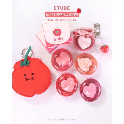 ETUDE HOUSE 新品 果醬唇頰兩用膏 水果腮紅 水潤唇膏 唇頰兩用 啞光霧面唇彩 唇釉 口紅