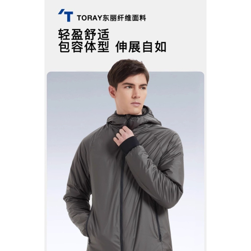 外套 Primaloft 片狀化纖鋪棉 Ice Fjord 牌 男 60g/m2 科技羽絨 YKK重0.35kg 防潑水