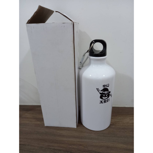 全新-鋁製運動水壼/奇幻萬聖趴（白色/500ml）