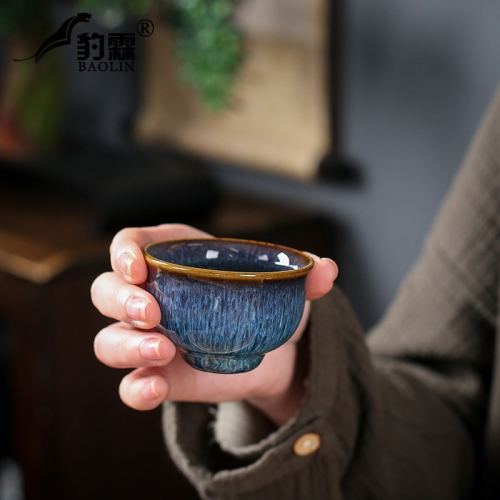 加厚耐熱功夫品茗杯小茶杯茶碗功夫茶具套裝家用水杯子辦公泡茶器