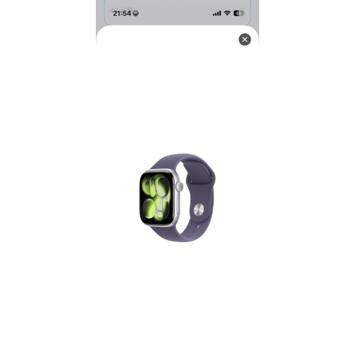 Apple Watch s11 42mm 鋁（銀）霧紫 ML運動錶帶