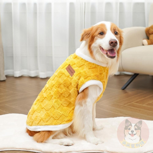 方格毛絨背心? 狗衣服 狗狗背心 狗狗衣服 寵物衣服 貓咪衣服 小狗衣服大狗幼犬幼貓貴賓狗大型犬柯基柴犬臘腸狗背心衣