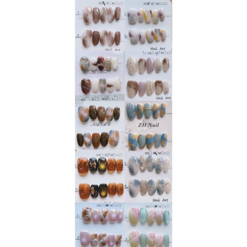 【Chuunail_Earuu】現貨快速出貨 暈染風穿戴甲4️⃣｜手工穿戴甲｜手作款 快速美甲