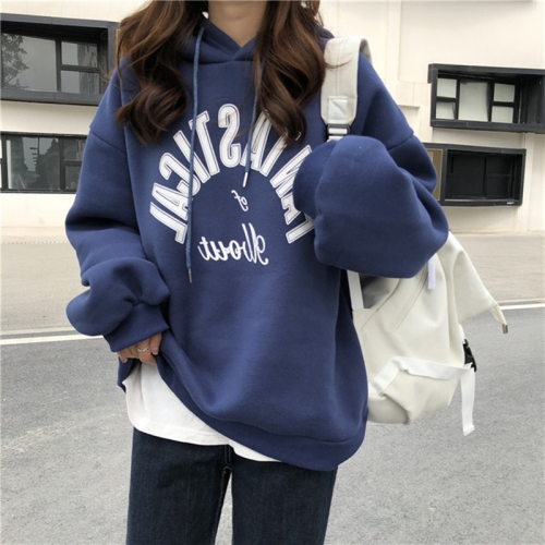 日系古著ulzzang炸街衛衣女寬松韓版ins潮bf慵懶風加絨加厚上衣服