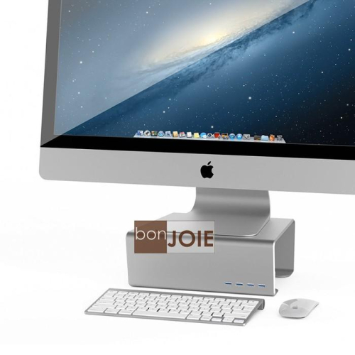 Satechi Premium Aluminum 鋁合金材質 顯示器支撐架 (內含四個 USB 3.0 Hub)